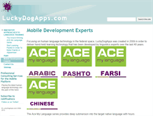 Tablet Screenshot of luckydogapps.com